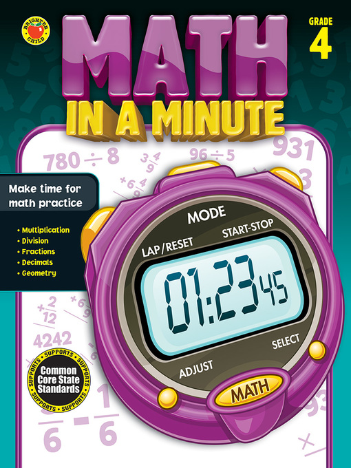 Title details for Math in a Minute, Grade 4 by Brighter Child - Available
